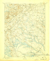 Cassville New Jersey Historical topographic map, 1:62500 scale, 15 X 15 Minute, Year 1894