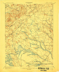 Cassville New Jersey Historical topographic map, 1:62500 scale, 15 X 15 Minute, Year 1900