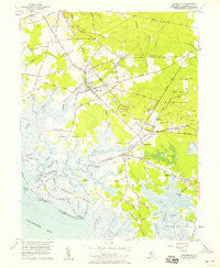 Cedarville New Jersey Historical topographic map, 1:24000 scale, 7.5 X 7.5 Minute, Year 1956