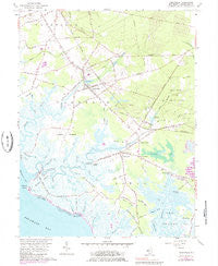 Cedarville New Jersey Historical topographic map, 1:24000 scale, 7.5 X 7.5 Minute, Year 1956