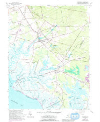 Cedarville New Jersey Historical topographic map, 1:24000 scale, 7.5 X 7.5 Minute, Year 1956