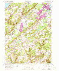 Chester New Jersey Historical topographic map, 1:24000 scale, 7.5 X 7.5 Minute, Year 1954