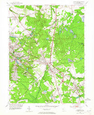 Clementon New Jersey Historical topographic map, 1:24000 scale, 7.5 X 7.5 Minute, Year 1953