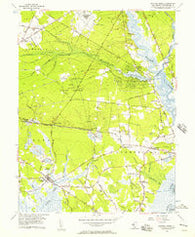Dividing Creek New Jersey Historical topographic map, 1:24000 scale, 7.5 X 7.5 Minute, Year 1956