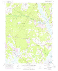 Dividing Creek New Jersey Historical topographic map, 1:24000 scale, 7.5 X 7.5 Minute, Year 1956