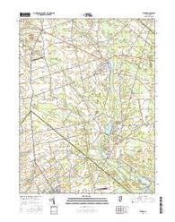 Elmer New Jersey Current topographic map, 1:24000 scale, 7.5 X 7.5 Minute, Year 2016