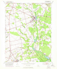 Elmer New Jersey Historical topographic map, 1:24000 scale, 7.5 X 7.5 Minute, Year 1953