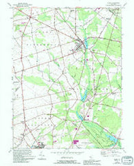 Elmer New Jersey Historical topographic map, 1:24000 scale, 7.5 X 7.5 Minute, Year 1953