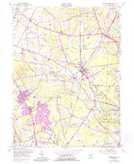 Farmingdale New Jersey Historical topographic map, 1:24000 scale, 7.5 X 7.5 Minute, Year 1954
