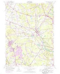 Farmingdale New Jersey Historical topographic map, 1:24000 scale, 7.5 X 7.5 Minute, Year 1954