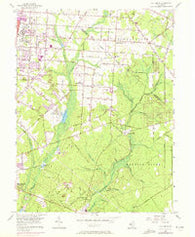 Five Points New Jersey Historical topographic map, 1:24000 scale, 7.5 X 7.5 Minute, Year 1956
