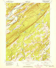 Flatbrookville New Jersey Historical topographic map, 1:24000 scale, 7.5 X 7.5 Minute, Year 1954