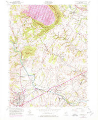 Flemington New Jersey Historical topographic map, 1:24000 scale, 7.5 X 7.5 Minute, Year 1954