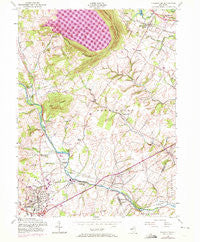 Flemington New Jersey Historical topographic map, 1:24000 scale, 7.5 X 7.5 Minute, Year 1954
