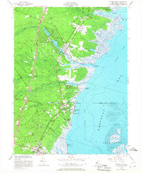 Forked River New Jersey Historical topographic map, 1:24000 scale, 7.5 X 7.5 Minute, Year 1953