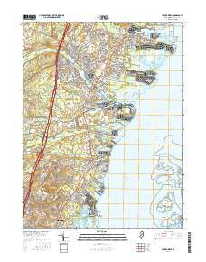 Forked River New Jersey Current topographic map, 1:24000 scale, 7.5 X 7.5 Minute, Year 2016