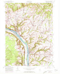Frenchtown New Jersey Historical topographic map, 1:24000 scale, 7.5 X 7.5 Minute, Year 1955
