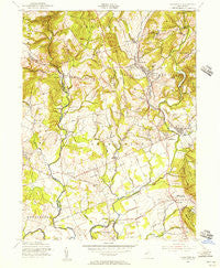 Gladstone New Jersey Historical topographic map, 1:24000 scale, 7.5 X 7.5 Minute, Year 1954