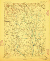 Glassboro New Jersey Historical topographic map, 1:62500 scale, 15 X 15 Minute, Year 1898