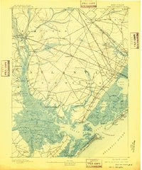 Great Egg Harbor New Jersey Historical topographic map, 1:62500 scale, 15 X 15 Minute, Year 1893