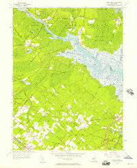 Green Bank New Jersey Historical topographic map, 1:24000 scale, 7.5 X 7.5 Minute, Year 1956