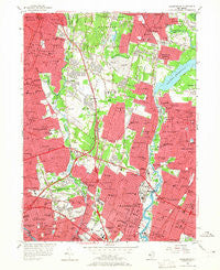 Hackensack New Jersey Historical topographic map, 1:24000 scale, 7.5 X 7.5 Minute, Year 1955