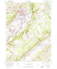 Hackettstown New Jersey Historical topographic map, 1:24000 scale, 7.5 X 7.5 Minute, Year 1953