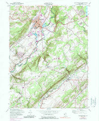 Hackettstown New Jersey Historical topographic map, 1:24000 scale, 7.5 X 7.5 Minute, Year 1953