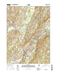 Hamburg New Jersey Current topographic map, 1:24000 scale, 7.5 X 7.5 Minute, Year 2016