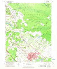Hammonton New Jersey Historical topographic map, 1:24000 scale, 7.5 X 7.5 Minute, Year 1966