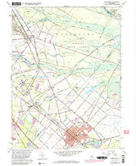 Hammonton New Jersey Historical topographic map, 1:24000 scale, 7.5 X 7.5 Minute, Year 1966