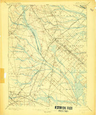 Hammonton New Jersey Historical topographic map, 1:62500 scale, 15 X 15 Minute, Year 1898