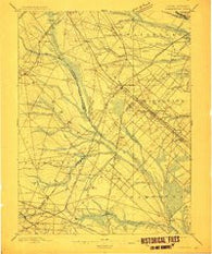Hammonton New Jersey Historical topographic map, 1:62500 scale, 15 X 15 Minute, Year 1898