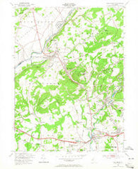 High Bridge New Jersey Historical topographic map, 1:24000 scale, 7.5 X 7.5 Minute, Year 1954