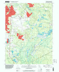 Indian Mills New Jersey Historical topographic map, 1:24000 scale, 7.5 X 7.5 Minute, Year 1995