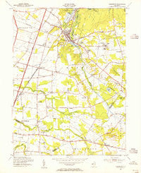 Jamesburg New Jersey Historical topographic map, 1:24000 scale, 7.5 X 7.5 Minute, Year 1953