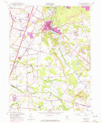 Jamesburg New Jersey Historical topographic map, 1:24000 scale, 7.5 X 7.5 Minute, Year 1953