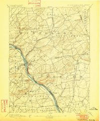 Lambertville Pennsylvania Historical topographic map, 1:62500 scale, 15 X 15 Minute, Year 1894