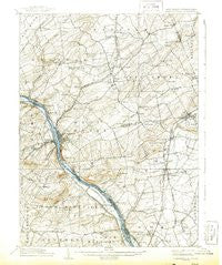 Lambertville Pennsylvania Historical topographic map, 1:62500 scale, 15 X 15 Minute, Year 1906