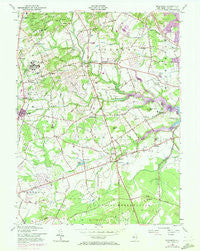 Marlboro New Jersey Historical topographic map, 1:24000 scale, 7.5 X 7.5 Minute, Year 1954