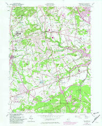 Marlboro New Jersey Historical topographic map, 1:24000 scale, 7.5 X 7.5 Minute, Year 1954