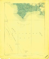Maurice Cove New Jersey Historical topographic map, 1:62500 scale, 15 X 15 Minute, Year 1891