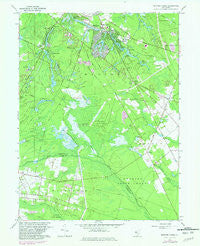 Medford Lakes New Jersey Historical topographic map, 1:24000 scale, 7.5 X 7.5 Minute, Year 1967