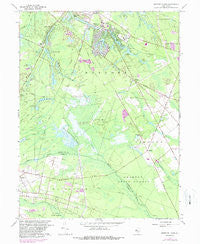 Medford Lakes New Jersey Historical topographic map, 1:24000 scale, 7.5 X 7.5 Minute, Year 1967