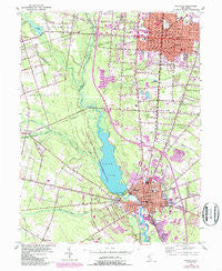 Millville New Jersey Historical topographic map, 1:24000 scale, 7.5 X 7.5 Minute, Year 1953