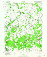 Monmouth Junction New Jersey Historical topographic map, 1:24000 scale, 7.5 X 7.5 Minute, Year 1954