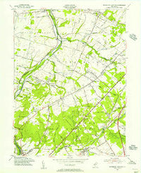 Monmouth Junction New Jersey Historical topographic map, 1:24000 scale, 7.5 X 7.5 Minute, Year 1954