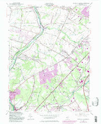 Monmouth Junction New Jersey Historical topographic map, 1:24000 scale, 7.5 X 7.5 Minute, Year 1954