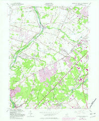 Monmouth Junction New Jersey Historical topographic map, 1:24000 scale, 7.5 X 7.5 Minute, Year 1954