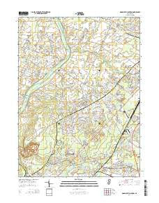 Monmouth Junction New Jersey Historical topographic map, 1:24000 scale, 7.5 X 7.5 Minute, Year 2014